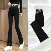 Underpants woman outside wearing winter 2021 new pencil women pants micro-horn tight black small feet magic pants