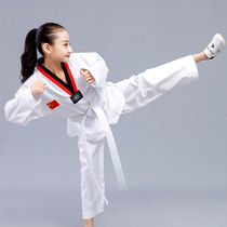 Cotton taekwondo uniforms children long sleeve short sleeves adult men and women Spring Summer taekwondo uniforms beginner training clothing