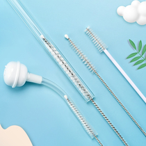 Straw brush Cleaning brush set Slender thick baby wash bottle tube cleaning brush Water cup Straw cup brush