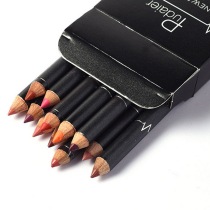 12 Colors Set Makeup Lip Liner Stylish Solid Color Sexy