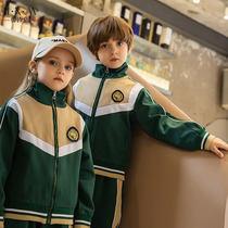 Primary school uniforms Autumn season kindergartens childrens sportswear class uniforms spring summer suits college sports style