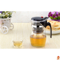Pot flutter 7 cups one pot of six cups 50ML heat resistant glass filter tea add six cups large capacity heat resistant glass
