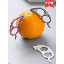 Cartoon ring orange opener Peel grapefruit pomegranate peel orange tool Creative fruit peeler Dial orange artifact