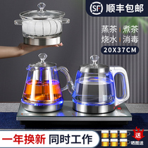 Automatic bottom water electric kettle for making tea Special insulation integrated tea table Embedded glass tea maker