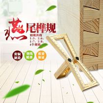 Woodworking Corner Ruler Scribe 45 Degrees 90 Degrees Measuring Scribe Scale Drawing Wire Instrumental Against Ruler Type Gauge Dovetail Mortises
