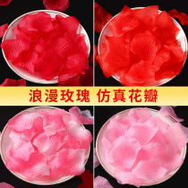 Simulation petal fake rose bed flower wedding supplies confession hand flower decoration wedding manufacturing romantic arrangement