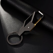 Mens car key clasp Brief about atmospheric waist hanging keyring Ring Fashion anti-loss lock spoon Personality Creative Pendant