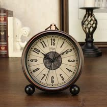 Nordic style Japanese personality movement clock old bedside alarm clock retro nostalgic mechanical clockwork old style simple style