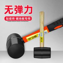 Floor tiles like rubber hammer rubber hammer non-elastic tool decoration big leather hammer tile glass multifunctional soft glue