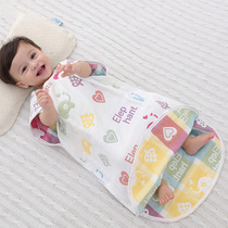 Baby Sleeping Bag Spring Autumn Thin Cotton Gauze Pure Cotton Gauze Baby Six Floors Newborn Child Protection Kick by Four Seasons General Spring Summer
