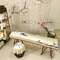 Guzheng cover dust cover Piano cover cover cover cloth Dust cloth Stool cover thickened elegant tassel accessories universal style
