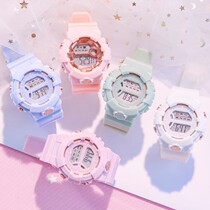 Girl Heart Childrens watch female ins Wind junior high school students boys and girls waterproof anti-fall luminous electronic watch