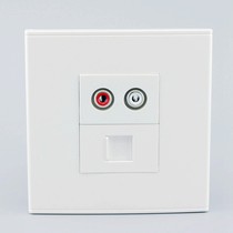 Multifunction switch socket hdmi high-definition with dual audio lotus av plus bioral network wire wall panel socket
