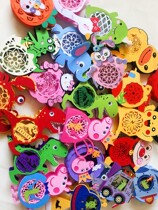 Children Cartoon Toy Diy Handmade Paper Lantern Mid-Autumn Festival hanging decoration non-woven fabric luminous handheld music small flower lamp