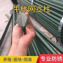 Park Dutch Net column anti-collision column guardrail pre-buried basketball court courtyard tip support column vegetable garden airport shelf