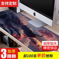 Sesame Street super Rat standard pad personality creative game keyboard pad thickened lock edge office shortcut non-slip desk pad custom male laptop ins wind wrist protection large desk pad custom