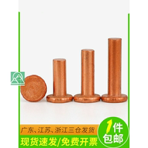 Solid flat head copper rivet copper screw light rod M2 5 M3M2*x3x4x5x8x10x12x16x20mm