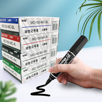 Big double marker POP advertising pen for art art design large oily thick head Pen Waterproof POP marker oil pen hook line Black Red Blue does not fade large pen does not erase poster pen