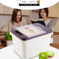 30kg kitchen sealed rice bucket Household plastic moisture-proof storage 20kg rice cylinder rice flour rice storage box 10kg