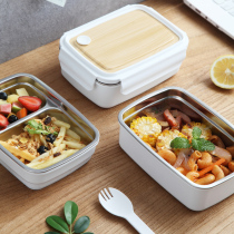 Primary school lunch box female lunch box food grade 304 stainless steel insulation office workers dedicated can microwave oven heating