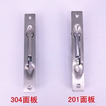 Anti-theft door extended sky rod ground dark lock double open door invisible stainless steel central control latch mother and child door fire door