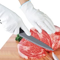 Cutting gloves 5 - level white kitchen woodworking garden gloves PE protective gloves
