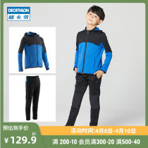 Dickom Boy Sports Suit Children Zipper Jacket Teen Foreign Air Blouse Trousers Two Sets KIDK