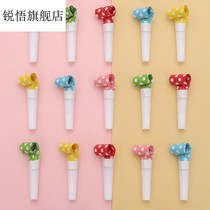 Cartoon Blow Dragon Whistle Childrens Birthday Party Blow The Roll Long Nose Blow Dragon Decoration Gift New Pushy Toys