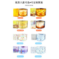 Suitable for Oberg intelligent book lamp voice remote timing page turning folding WiFi eye protection small night cartoon creation