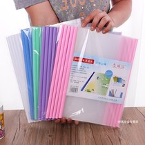  10 Loaded Color Cramp Report Clip 5 Color PVC Rod Clip clip A4 tie bar folder