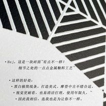 ) Mo) Nordic flower brick abstract black and white line bathroom tile kitchen floor tile wall tile restaurant aisle balcony