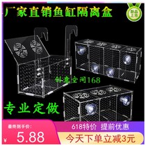 Incubator multi-grid wall-mounted aquarium aquarium transparent Betta fish baby breeding box aquarium isolation box small fish
