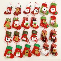 Christmas socks gift bag small object decoration small cute kindergarten snowman Santa Claus gift children candy