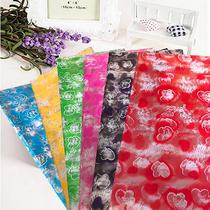 Christmas Apple wrapping paper Christmas Eve gift Apple box flowers plastic transparent printed colored cellophane material