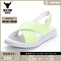 XGN Little Bull Network Red Sandals Super Fire Outdoor Leisure Sports Shoes Wear-resistant Leather Sandals Summer