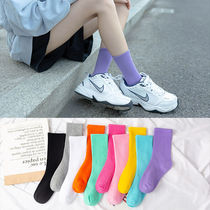 Socks male long tube socks ins tide breathable net red girls trend Socks Socks autumn and winter cotton autumn