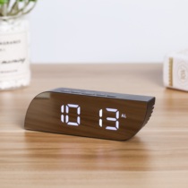 LED electronic clock Simple fashion student alarm clock Dormitory living room Bedside mirror mute clock