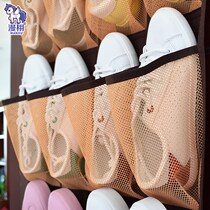 12 G Slippers Cashier Bags Hang Bags Clothes Closet Closets Bag Door Rear Wall Hanging Bags Dormitory Debris Finishing Grid Cashier Bag