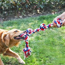 Dog Toy Knot Bite Teeth Resistant Tooth Cleansing Large Dog Weaving Toys Dog Rope Labrador Pet Products