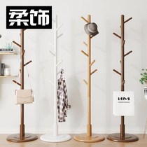 Wooden placed clothes hanger children clothes hanger upright table external starter easy wood jacket clotheshorse to ground floor