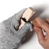 Woodworking outdoor anti-cut gloves grade 5 wear-resistant anti-skid anti-stab cowhide anti-scald carving diy handmade wood carving Zhan Xiaoshan