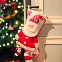 Christmas Socks Gift Bags Hanging Accessories Creative Christmas Socks Decoration Items Children Candy Gift Bags Dress Pendants