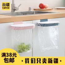 Xinjiang to the home kitchen garbage bag pylons Wall-mounted with cover cabinet door plastic bag bracket trash can