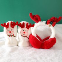 Christmas earmuffs gloves childrens winter warm cute winter baby ear wrap gift Christmas headdress