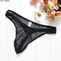 New sexy underwear ultra-thin Mong net gauze temptation low waist Teasing tease thong head passion sexy see man