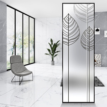 Light luxury glass screen partition living room entrance wall bedroom decoration modern simple room shielding toilet