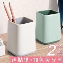 Pension desk student office simply modern childrens learning Japanese large-capacity multi-function girls delicate fashion cute network Red Ouo in Creative Desktop Light luxury collection box