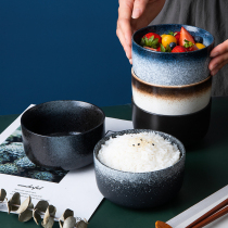 Bowl Household creative single exquisite cute tableware Personality rice bowl Ceramic dessert bowl Small soup bowl Rice bowl Japanese style