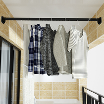Window drying rod Top rod Drying rack A rod strut windowsill indoor wall cold clothes telescopic rod single rod