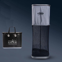 Empty hook Enlightenment New Silicone soft fish protection anti-hanging aluminum alloy mesh bag quick-drying silicone deodorant fishing square mesh